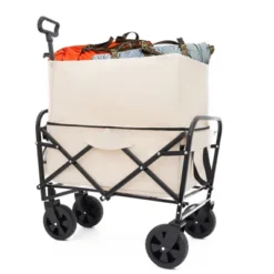 Minimeetall Extention Collapsible Foldable Wagon Cart Beach Wagon Heavy Duty Utility Cart Utility Wagon Grocery Cartcream -OUTSUNNY Sale Store GUEST f50989f8 b66e 4de4 864f 6ee06b1ef93e