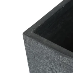 LuxenHome Gray MgO Tall Tapered Square Planter -OUTSUNNY Sale Store GUEST f7947ea3 2569 4387 9c33 c3327faf8ff1