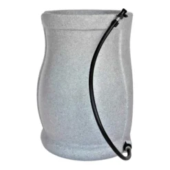 FCMP Outdoor Catalina 45 Gallon Rain Barrel, Water Rain Catcher Barrel With Flat Back For Watering Outdoor Plants, Gardens, Landscapes, Light Granite -OUTSUNNY Sale Store GUEST f95c8553 ca44 458c 8063 6f0d2de597f0