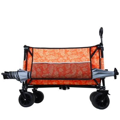 HTUTWOO Collapsible Folding Outdoor Utility Cart Wagon With Bonus Picnic Mat - All-Terrain Beach Wheels, Drink Holders Holds Up To 480 Pounds 11 HTUTWOO Collapsible Folding Outdoor Utility Cart Wagon With Bonus Picnic Mat - All-Terrain Beach Wheels, Drink Holders Holds Up To 480 Pounds - Image 11