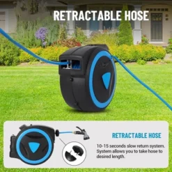 Retractable Garden Hose Reel 1/2 Inch X 65 Ft Wall Mount With 9-Pattern Nozzle 8 Retractable Garden Hose Reel 1/2 Inch X 65 Ft Wall Mount With 9-Pattern Nozzle -OUTSUNNY Sale Store GUEST fe5a0973 a910 4faf b23c 969de08e341c