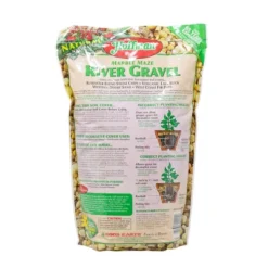 Hoffman Natural Marble Maze River Gravel Decorative Soil Cover For Potted Or Bedded Plants, 2 Dry Quarts