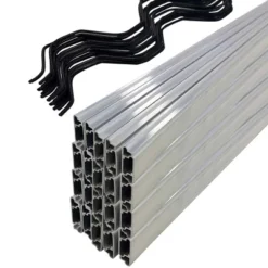 6.6 FT Greenhouse Lock Channel And Spring Wire,1MM Thick Aluminum Alloy Lock Channel And PVC Coated Spring Wires For Greenhouse And Shade Cloth -OUTSUNNY Sale Store GUEST ff7b69f8 29d4 4df5 b871 8ea52844116e