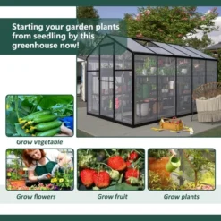 Greenhouse For Outdoors, Walk In Greenhouse With Lockable Door, Ventilation Window And Aluminum Frame For Backyard Balcony Garden Sunroom 16 Greenhouse For Outdoors, Walk In Greenhouse With Lockable Door, Ventilation Window And Aluminum Frame For Backyard Balcony Garden Sunroom -OUTSUNNY Sale Store GUEST ff86984c fb55 4388 ac2b f93662d0e236